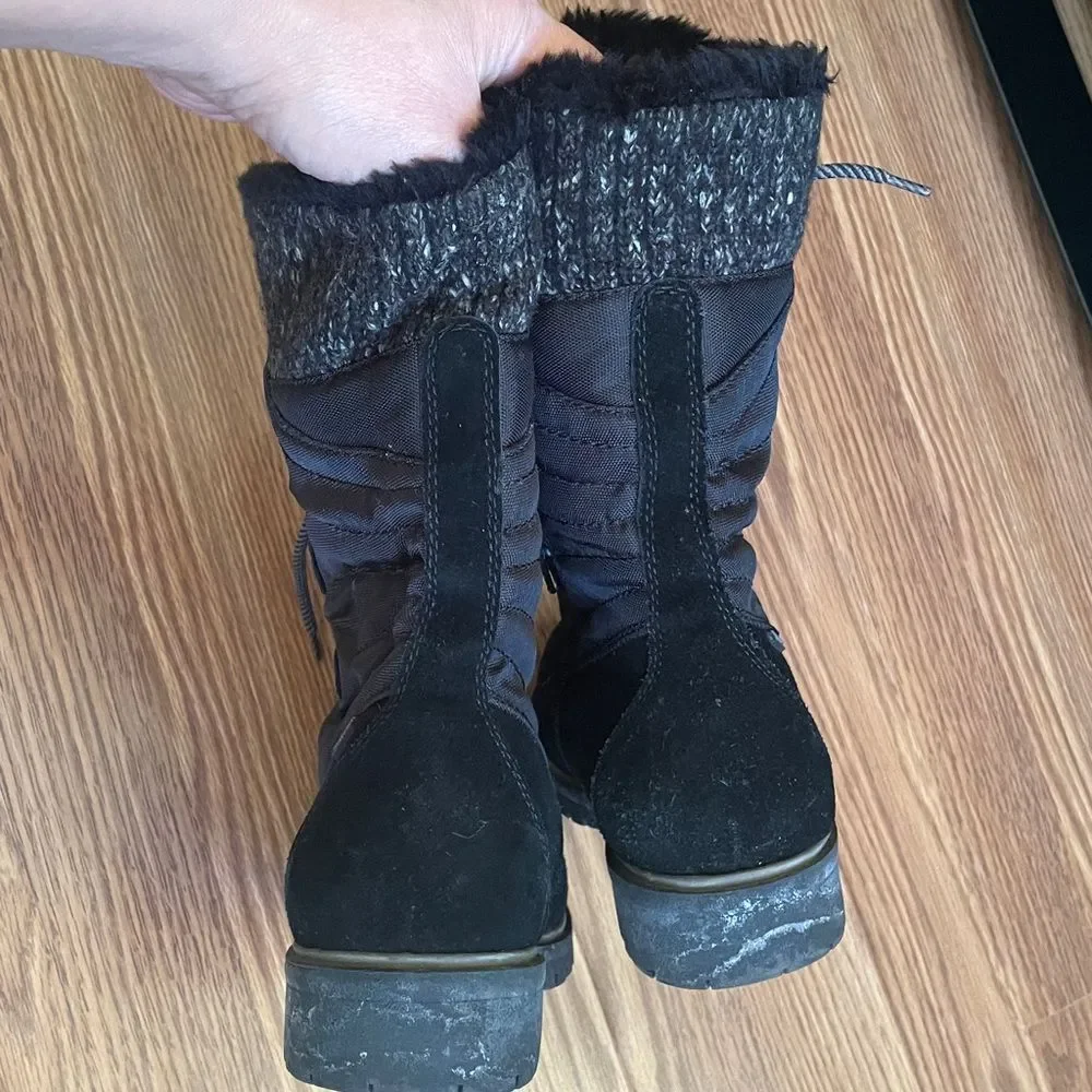 Bear Trap Winter Stay Dry System Women's Boots Size 7.5 Black